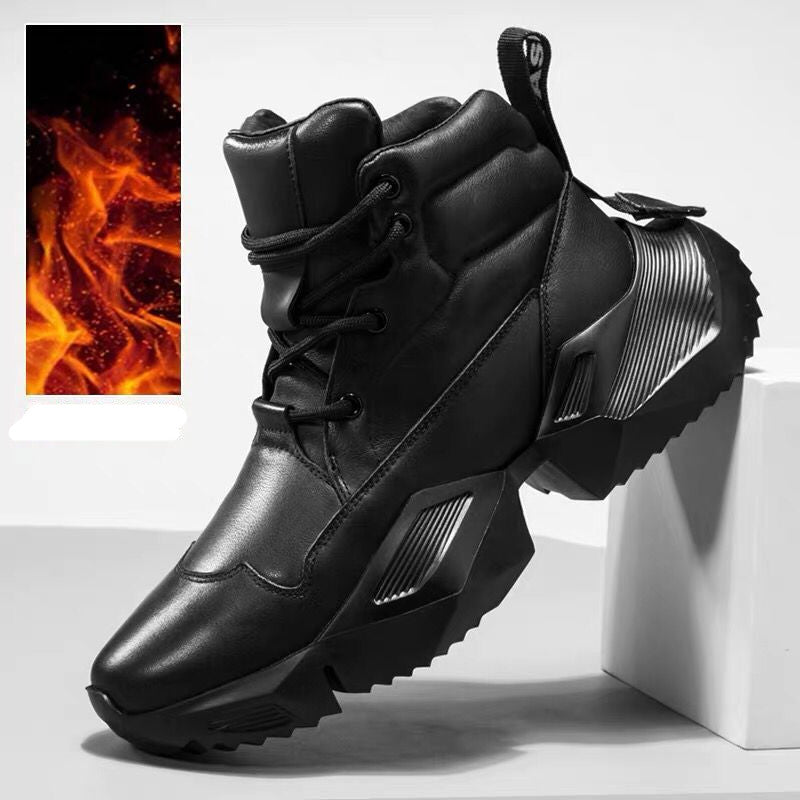 Black Samurai High Top Shoes for Men