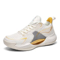 Bacury Women Basketball Shoes Fashion Athletic Sneakers Unisex Outdoor Sport Shoes Lightweight Volleyball Shoes Non Slip Basketball Shoes Yellow Size 10