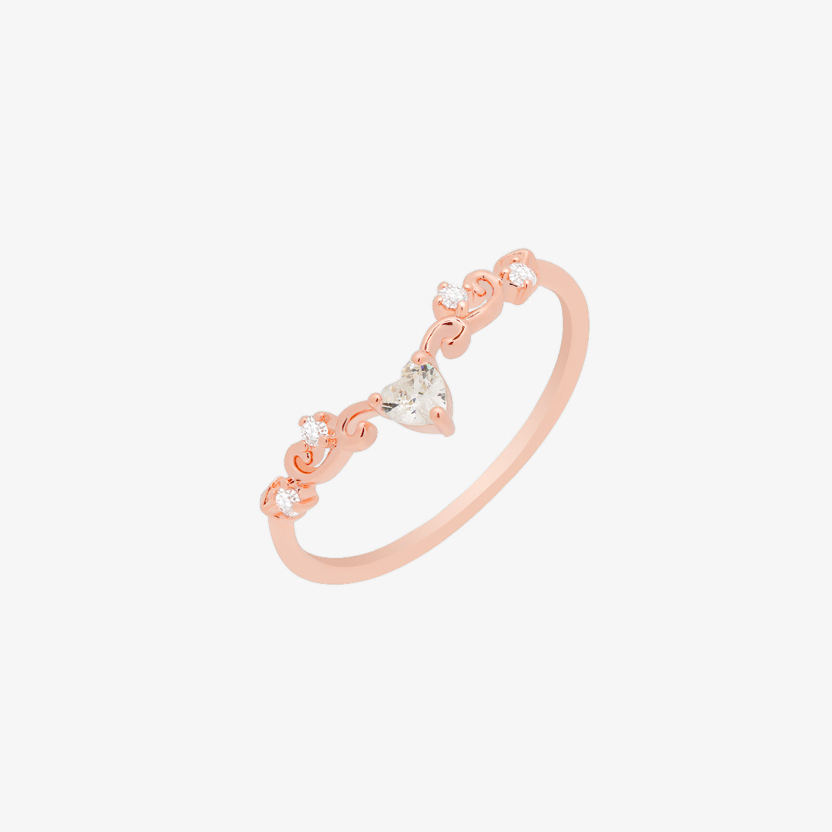 Elegant heart ring-6